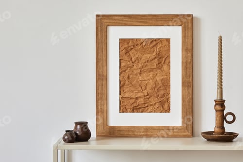 Preview: Minimalist composition of living room interior