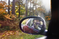 Preview: Selfie in the car wing mirror