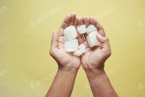 Preview: sugar candy on hand top view