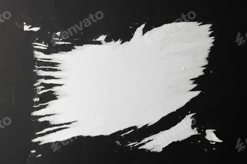 Preview: Ripped up pieces of white paper arranged on black background