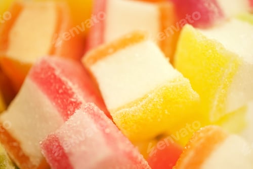 Preview: Colorful Jelly In Soft And Blur Style For Background