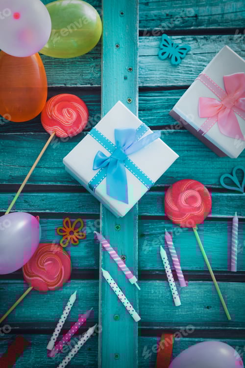 Visualização: Plano de fundo de aniversário