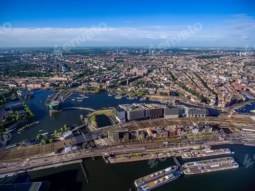 Preview: City aerial view over Amsterdam