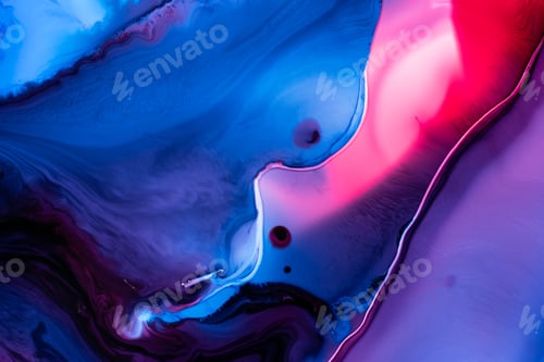Preview: Abstract flow of liquid paints in mix