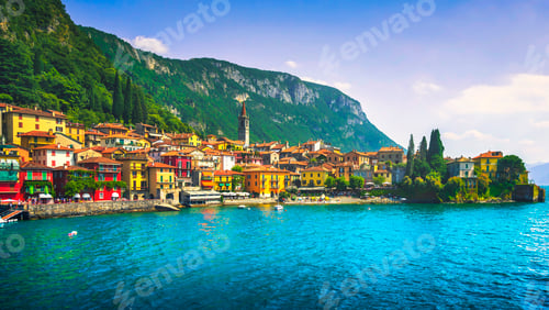 Preview: Varenna town, Como Lake district landscape. Italy, Europe.
