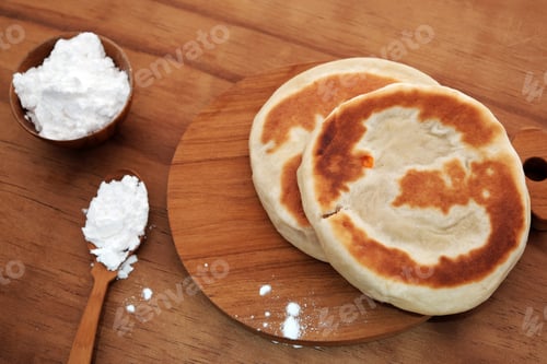 Preview: Chinese Fried Dough On Wooden Floor