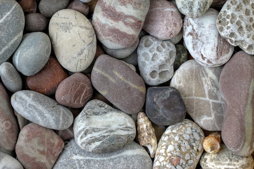 Preview: Pebbles in earth colors - stone pattern