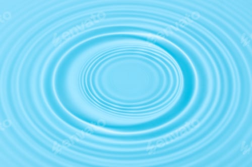 Preview: Water surface background texture with circle water ripple waves