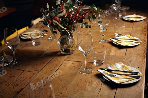 Preview: Serving dinner table set