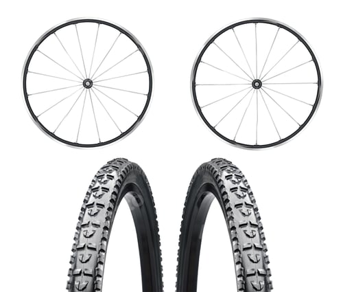 Preview: Bicycle wheels close up