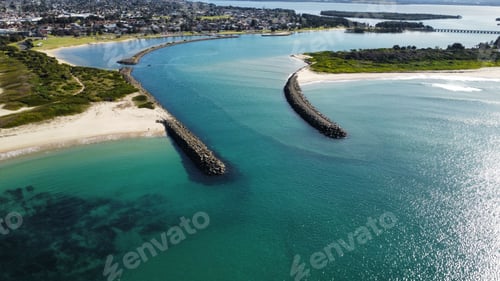 Preview: Aerial view of the lake Illawarra on a sunny day