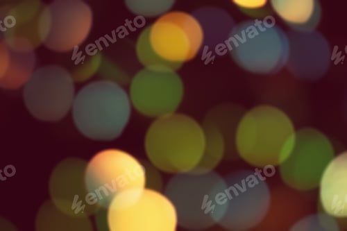 Preview: Background Abstract- Bokeh Blurry. Defocused- Festive Party. New Year- Beautiful Spark.