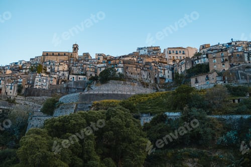 Preview: Sun Going Down Over Badolato, Italy