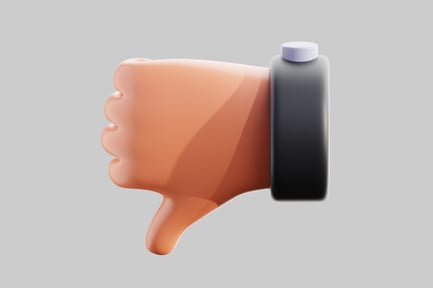 Preview: Cartoon hand thumbs down gesture