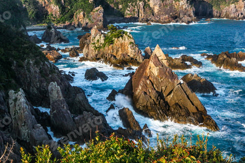 Preview: Wild Cliffs and Ocean, Cape Shionomisaki - Japan