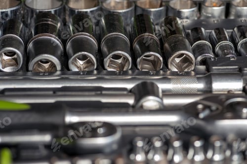 Preview: Set of tools for car repair in box