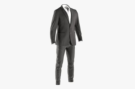 Preview: Classic Men's Business Suit with White Shirt