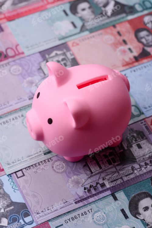 Preview: A piggy bank as a concept for storing, accumulating financial resources. A piggy bank