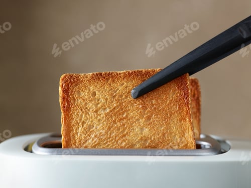 Preview: freshly toasted bread slices