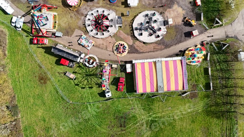 Preview: Park with Ferris wheel, carousel, and various rides
