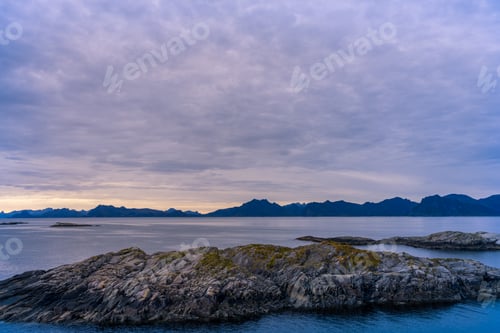 Preview: Sea and Mountains Landscape in Norway