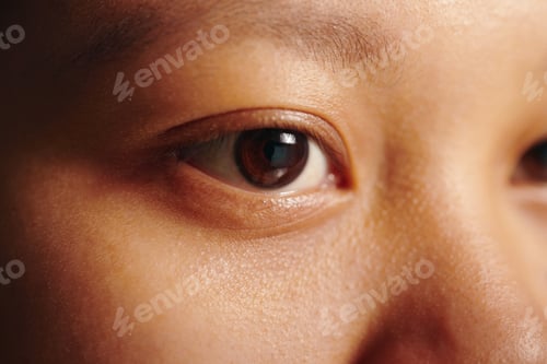 Preview: Close-Up Showing Detail of Eye with Intense Gaze