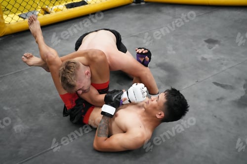 Preview: Two professional boxers fighting at the gym