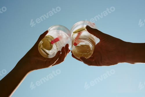 Preview: People Holding Plastic Cups