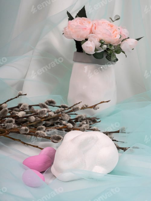 Preview: Spring Easter composition in soft colors