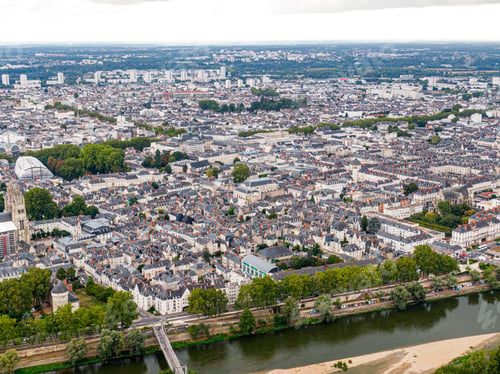 Preview: Aerial view of Tours city, Val-de-Loire