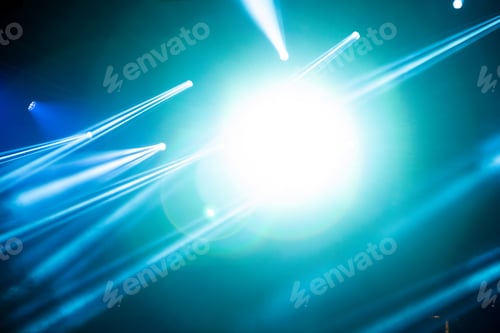 Preview: Magic colorful stage lights
