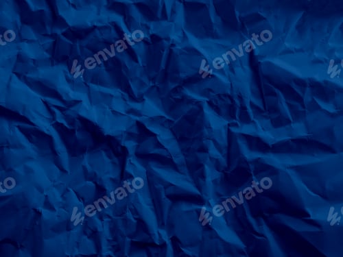 Preview: Paper blue indigo dark crumpled