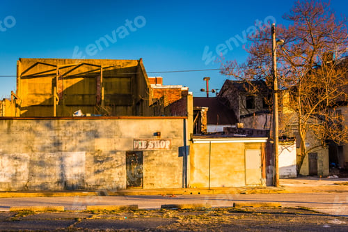 Preview: Abandoned Buildings Near Old Town Mall, In Baltimore, Maryland.