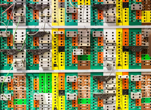 Preview: Panel With Many Colorful Sockets.