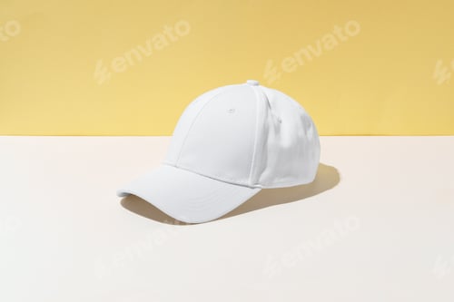 Preview: White Baseball Cap on Table