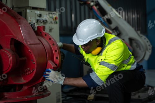 Preview: Robot engineer,Engineer, Robotic arm, Science, Industry 4.0