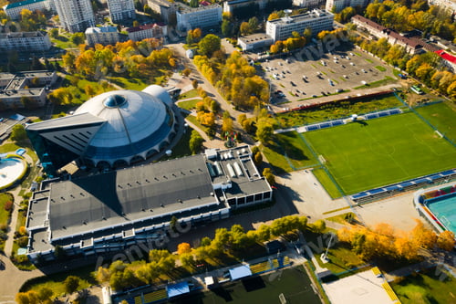 Preview: Sports complex in the center of Minsk with open stadiums for games.Belarus