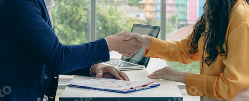 Preview: Business Handshake Concluding a Successful Meeting