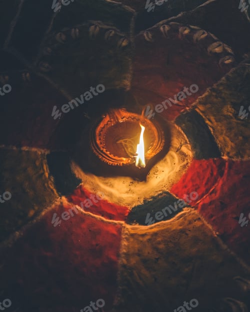 Preview: Diya and flame....