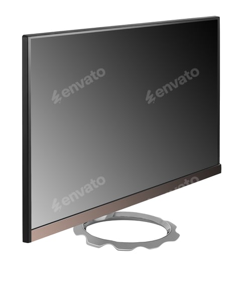 Preview: monitor isolated on white