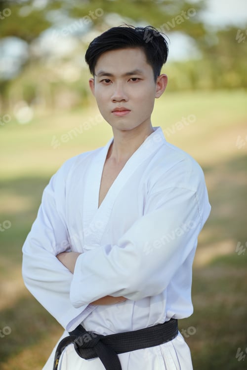 Preview: Confident Black Belt Taekwondo Athlete
