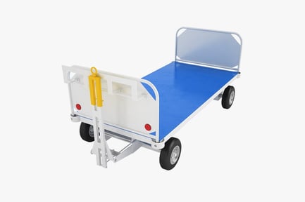 Preview: Airport Baggage Cart with Tow Hitch