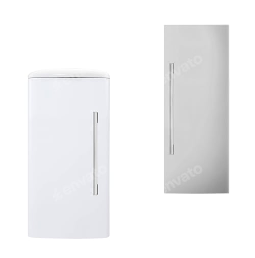 Preview: fridge freezer isolated on white