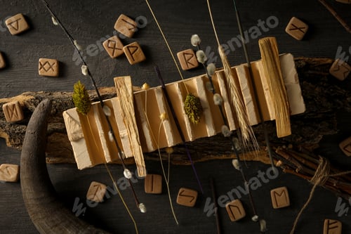 Preview: Magic, occult, esoteric, divination and wicca concept, top view