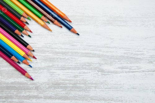 Preview: colorful school pencils