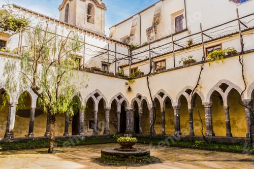 Preview: Saint Francis cloister terrace in Sorrento, Italy