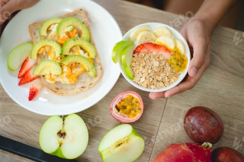 Preview: healthy clean food concept, Asian woman with fresh vegetable for diet lifestyle, happy vegetarian