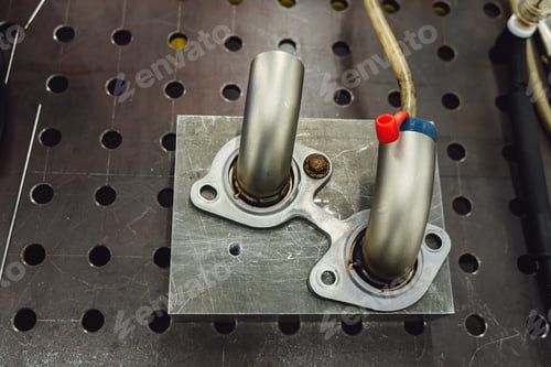Preview: Welded production of external wastegate manifold from stainless steel, exhaust manifolds in a