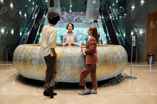 Preview: Office lobby conversation