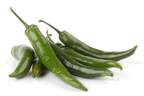 Preview: Hot chili peppers isolated on white background
